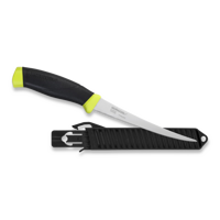 Fishing Comfort Fillet 155 - Stainless Steel - Black / Lime