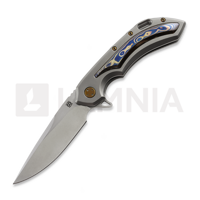 Wayfarer 247 CTS-XHP Drop Point, Blasted Ti & Fedokume