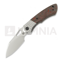 WhipperSnapper BL, Jeweled Titanium & Red Swirl Carbon Fiber