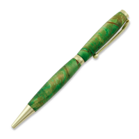 Pencil, stained birch, green