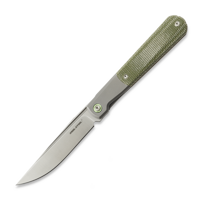 Real Barlow RB-7, Titanium & Green Micarta