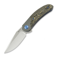 TF-4, Polished Zirconium & Gold Camo FatCarbon, Satin