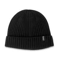 100% Merino rib one size, black