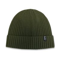 Retki - 100% Merino rib one size, green