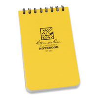 Rite in the Rain - Top Spiral Notebook 3 x 5, жёлтый