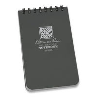 Rite in the Rain - Top Spiral Notebook 3x5 Gray