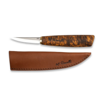 Carving knife short, Curly birch