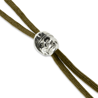 Coyote Lanyard with Beret Skull Bead