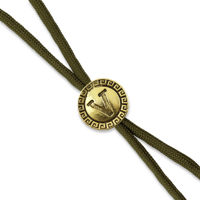 Green Lanyard with Shield Bead