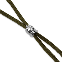 Green Lanyard with Spartan Helmet Bead