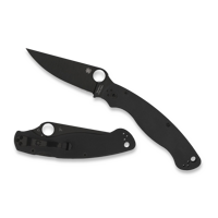 Spyderco - Military 2, Black G-10, Black Blade