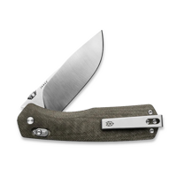 The Carter XL - OD Green / Stainless / Micarta / Straight