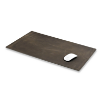 Landing Pad Large Leather Mat - Steel Grey