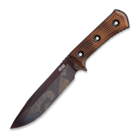 TRC Knives - Apocalypse Elmax Post Apo Finish, Torched Micarta