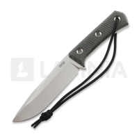 TRC Knives - Apocalypse Prime Elmax, Black Canvas Micarta