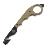 Twisted Assisted - KEEP-SAFE Rescue tool, Tan G-10, Blackwash
