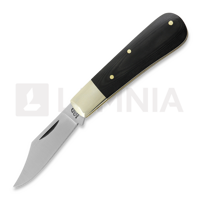 Twisted Assisted - T.A. Sheffield Clip Point Barlow, Black Linen Micarta