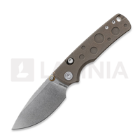 Porcupine TiSlim - Stonewash - Titanium, Antique Brasswash