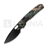 Psyop 332 - Blackwash - Current Micarta, Canvas Rag Burl - Blue