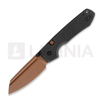 Raccoon Top Liner Lock - Copper Dune Sheepsfoot - Micarta, černá