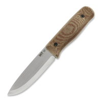 Forester Gen 3 K329, scandi, two tone satin, canvas micarta, black kydex