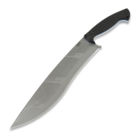 Mad Dog, tiger stripe, black textured G10, blue liner