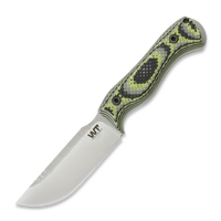Nomad Bushcrafter K329, saber, rugged finish, zombie green G10
