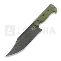 Ranger K329 darkwashed, od green handle with brown liner