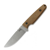 Handie, Brown Micarta, Stonewash