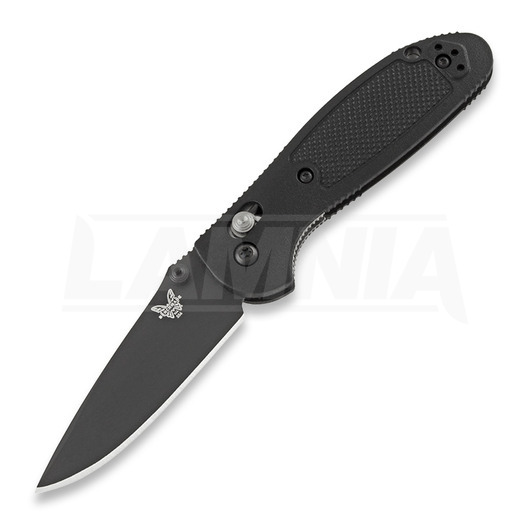 Benchmade Mini-Griptilian 折り畳みナイフ, サムスタッド, 黒 556BK-S30V