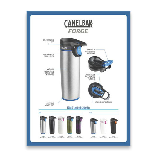 CamelBak Forge Self Seal 0,35L muki, blue steel