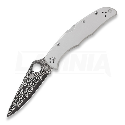 Couteau pliant Spyderco Endura 4 Titanium Damascus C10TIPD
