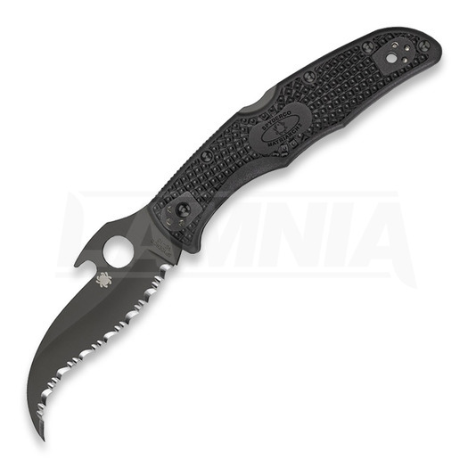 Spyderco Matriarch 2 Emerson Opener folding knife, black C12SBBK2W