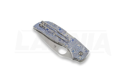 Сгъваем нож Spyderco Chaparral Blue Stepped Titanium C152STIBLP