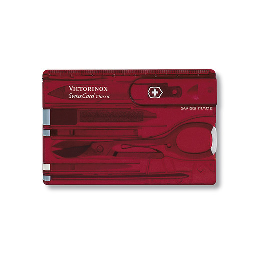 Outil multifonctions Victorinox Swisscard ruby