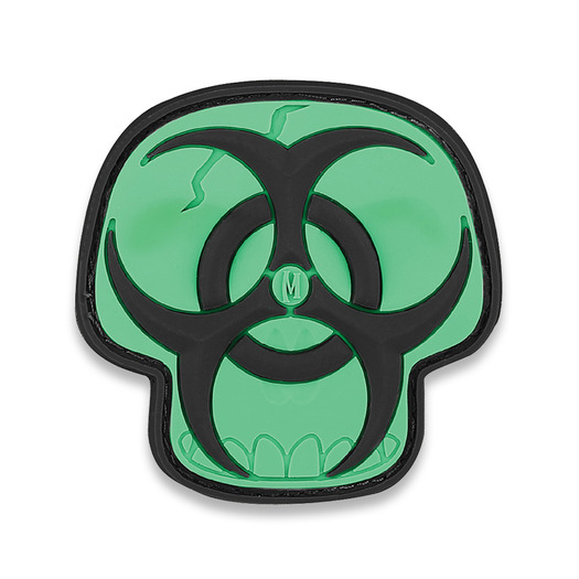 Emblemă Maxpedition Glow Biohazard Skull BZSKZ