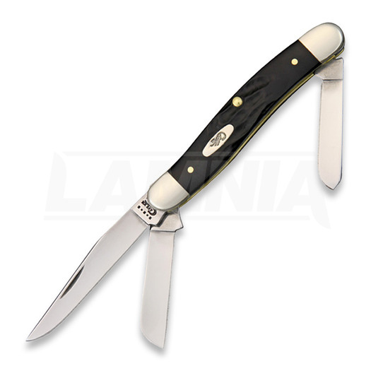 Pocket knife Case Cutlery Medium Stockman Rough Black 18222