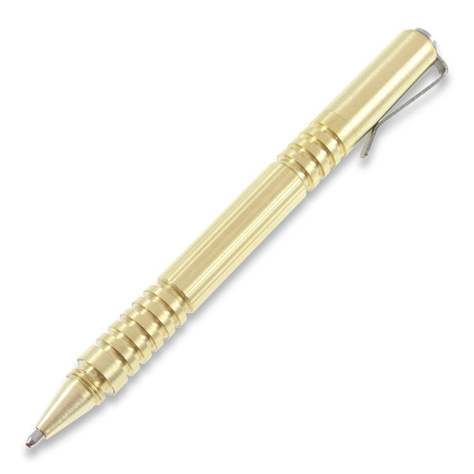 Hinderer Investigator tactical pen, brass