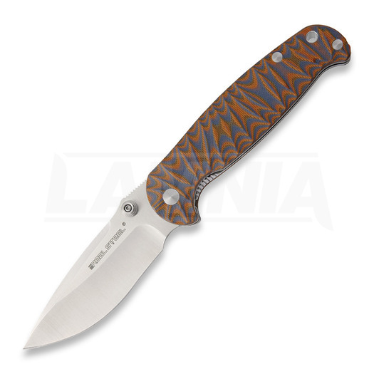 RealSteel H6 Orange/Black Satin folding knife 7783
