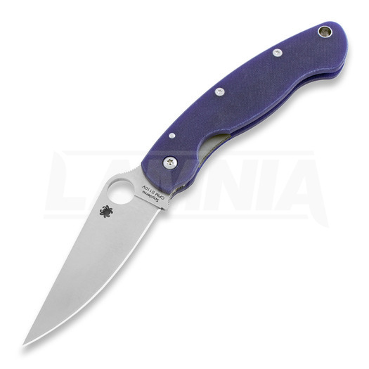 Spyderco Military CPM S110V Dark Blue G-10 folding knife C36GPDBL