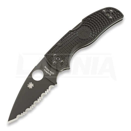 Складной нож Spyderco Native 5, spyderedge, чёрный C41SBBK5