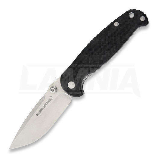 Πτυσσόμενο μαχαίρι RealSteel H6 Linerlock Black Stonewashed 7762