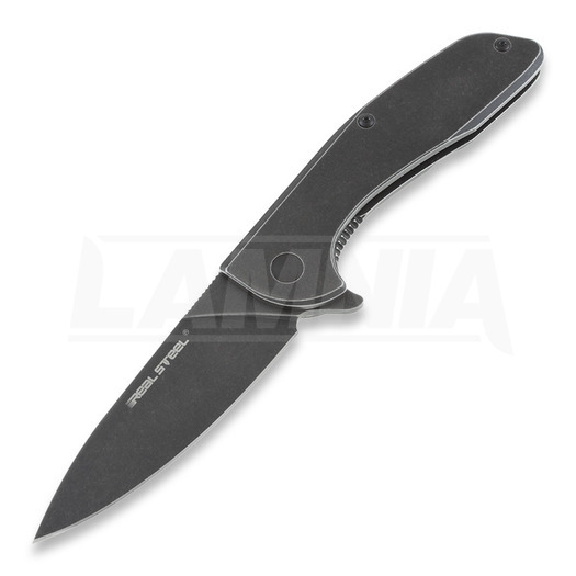 Zavírací nůž RealSteel E571 Framelock Black Stonewash 7132