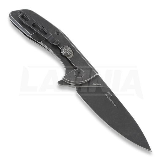 Сгъваем нож RealSteel E571 Framelock Black Stonewash 7132