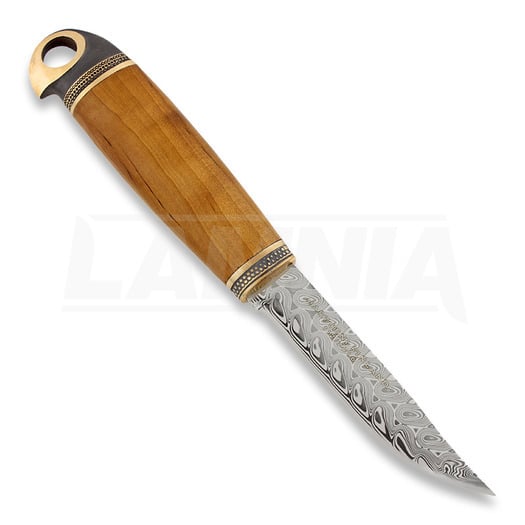 Marttiini Damascus Bird finske kniv, bronze 557012W