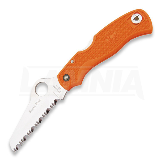 Spyderco Rescue folding knife, orange C45SOR