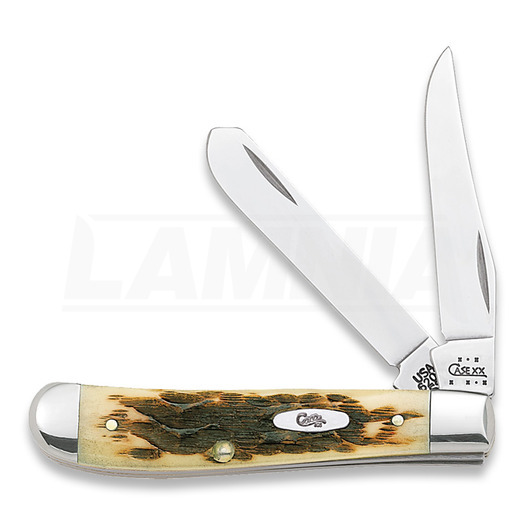Pocket knife Case Cutlery Mini Trapper Amber Bone 00013