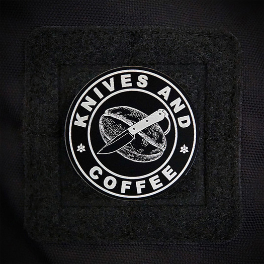 Audacious Concept Knives & Coffee AL patch, zwart AC805051607