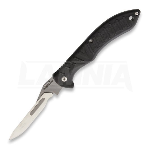 Zavírací nůž Havalon Forge Rubber Handle, černá