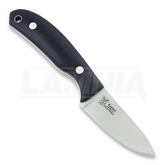 Casström Safari G-10 knife, hollow grind, black 10620